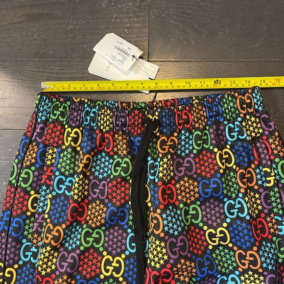 BNWT NEW GUCCI Men's Black Loose GG Psychedelic Print Track Pants MEDIUM - Picture 7 of 9
